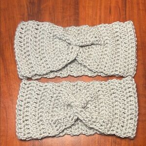 Chic Knit Headband Set in Light Gray